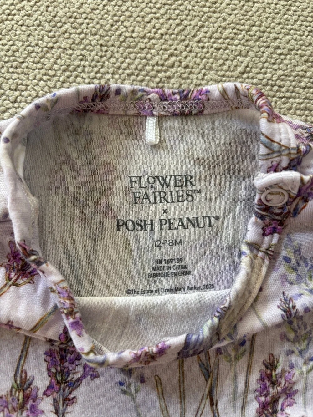 Posh Peanut x Flower Fairies Limited Edition Bodysuit Twirl Dress 12-18 Months